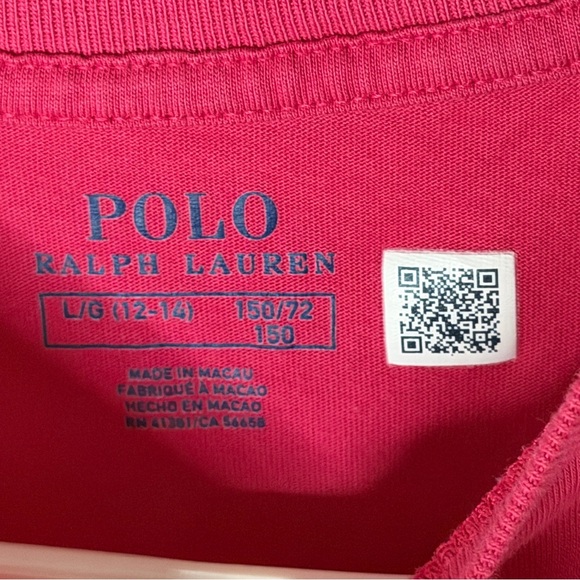Polo Ralph Lauren Girls Large 10/12 Logo Floral Cotton Jersey T-shirt Pink Dress - Picture 3 of 9
